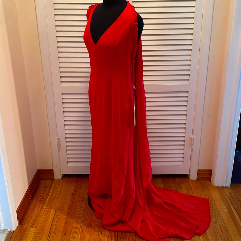NWT   Valentino gown Luxury Classic Valentino color  100% silk size 10